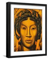 The Indian of Tehuantepec, (Oil on Canvas)-Alfredo Ramos Martinez-Framed Giclee Print