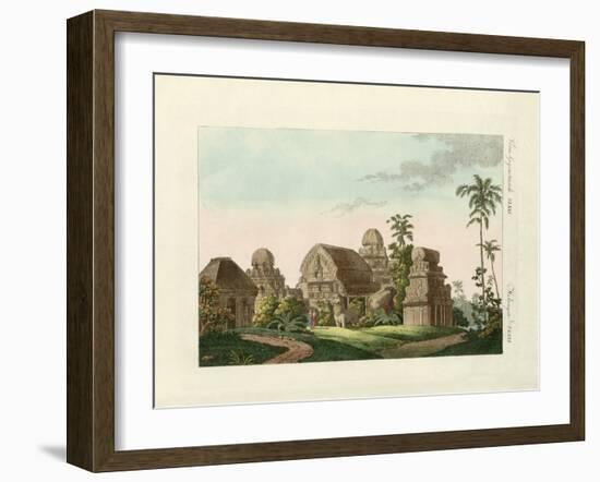 The Indian Pagoda of Mahabalipuram-null-Framed Giclee Print