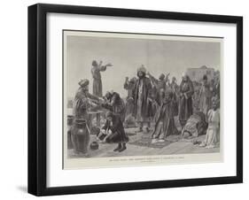 The Indian Plague, Great Intercessory Prayer-Meeting of Mohammedans in Bombay-Richard Caton Woodville II-Framed Giclee Print