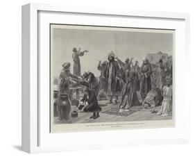 The Indian Plague, Great Intercessory Prayer-Meeting of Mohammedans in Bombay-Richard Caton Woodville II-Framed Giclee Print