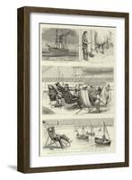 The Indian Relief Trooping Season, Passing Through the Suez Canal-null-Framed Giclee Print