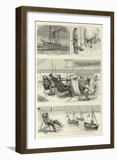 The Indian Relief Trooping Season, Passing Through the Suez Canal-null-Framed Giclee Print