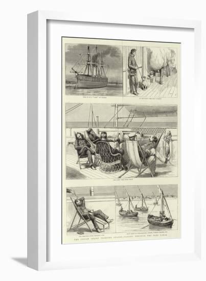 The Indian Relief Trooping Season, Passing Through the Suez Canal-null-Framed Giclee Print
