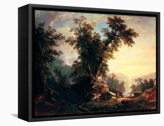 The Indian's Vespers-Asher Brown Durand-Framed Stretched Canvas
