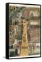 The Indian Village of Secoton, Book Illustration, circa 1570-80-John White-Framed Stretched Canvas
