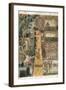 The Indian Village of Secoton, Book Illustration, circa 1570-80-John White-Framed Giclee Print