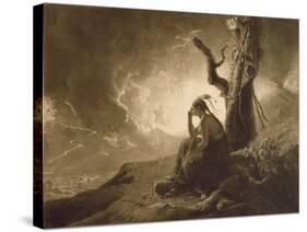 The Indian Widow, 1789 (Mezzotint)-Joseph Wright Of Derby-Stretched Canvas