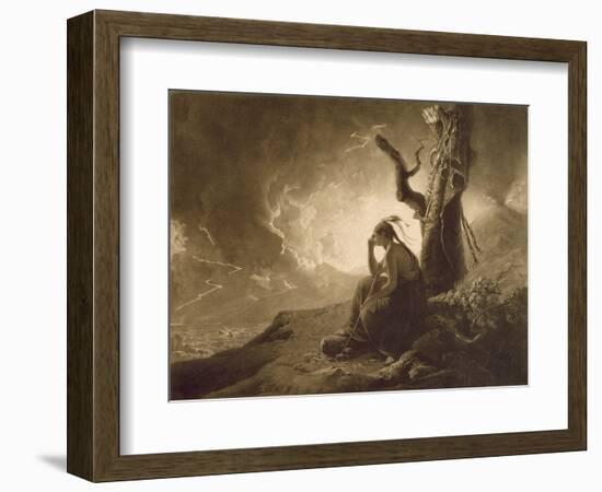 The Indian Widow, 1789 (Mezzotint)-Joseph Wright Of Derby-Framed Premium Giclee Print