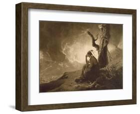 The Indian Widow, 1789 (Mezzotint)-Joseph Wright Of Derby-Framed Premium Giclee Print