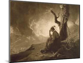 The Indian Widow, 1789 (Mezzotint)-Joseph Wright Of Derby-Mounted Premium Giclee Print