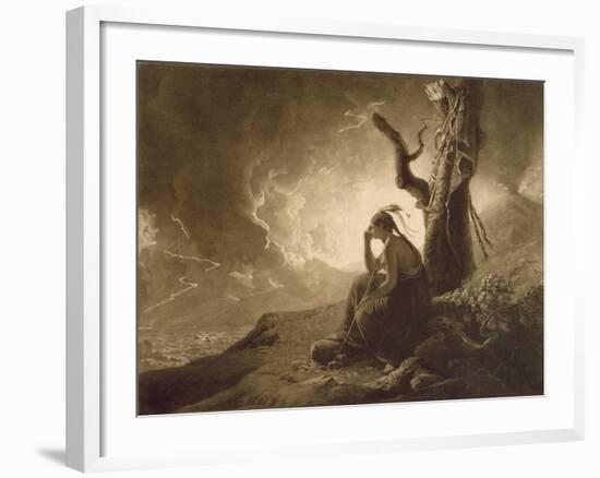 The Indian Widow, 1789 (Mezzotint)-Joseph Wright Of Derby-Framed Giclee Print