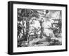 The Indians Astonished at the Eclipse of the Moon Foretold by Columbus, Illustration from 'A New…-null-Framed Giclee Print