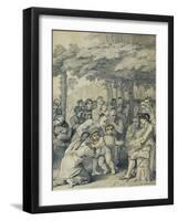 The Indians Delivering Up the English Captives to Colonel Bouquet Near His Camp-Benjamin West-Framed Giclee Print