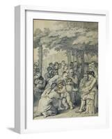 The Indians Delivering Up the English Captives to Colonel Bouquet Near His Camp-Benjamin West-Framed Giclee Print