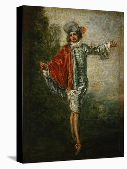 The Indifferent, circa 1717-Jean Antoine Watteau-Stretched Canvas