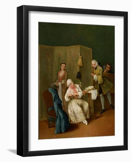 The Indiscreet Gentleman-Pietro Longhi-Framed Giclee Print