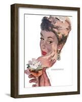 The Indiscreet Widow - Saturday Evening Post "Leading Ladies", June 10, 1950 pg.38-Joe deMers-Framed Giclee Print