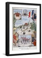The Indochina Pavilion at the Universal Exhibition of 1900, Paris, 1900-null-Framed Giclee Print