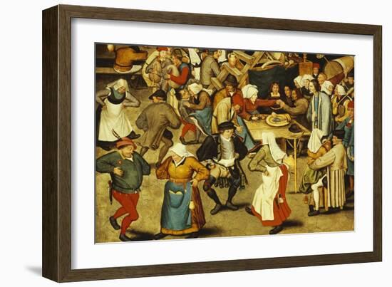 The Indoor Wedding Dance-Pieter Bruegel the Elder-Framed Giclee Print