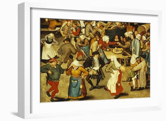 The Indoor Wedding Dance-Pieter Bruegel the Elder-Framed Giclee Print