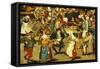 The Indoor Wedding Dance-Pieter Bruegel the Elder-Framed Stretched Canvas