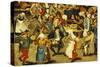 The Indoor Wedding Dance-Pieter Bruegel the Elder-Stretched Canvas