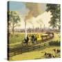 The Industrial Revolution-Ronald Lampitt-Stretched Canvas