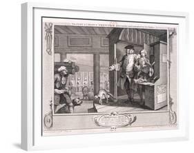 The Industrious Apprentice a Favourite ..., Plate IV of Industry and Idleness, 1747-William Hogarth-Framed Giclee Print