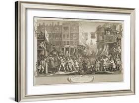 The Industrious 'Prentice Lord Mayor of London, from the Series "Industry and Idleness"-William Hogarth-Framed Giclee Print