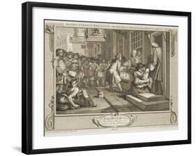 The Industrious 'Prentice Out of His Time and Married to His Master's Daughter-William Hogarth-Framed Giclee Print