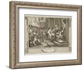 The Industrious 'Prentice Out of His Time and Married to His Master's Daughter-William Hogarth-Framed Giclee Print