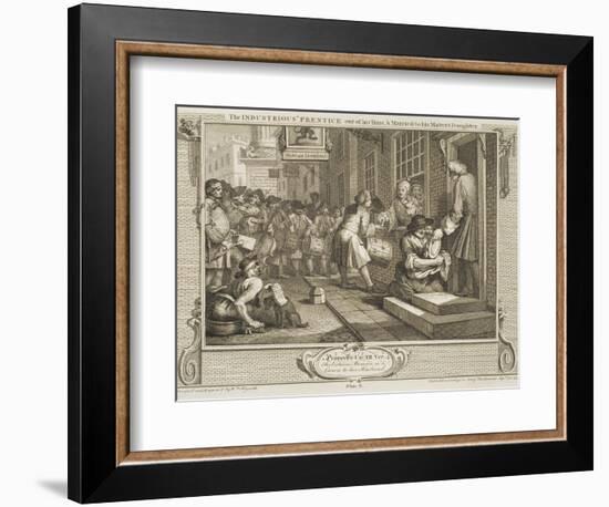 The Industrious 'Prentice Out of His Time and Married to His Master's Daughter-William Hogarth-Framed Giclee Print