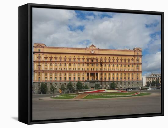 The Infamous Former Headquarters of the Kgb on Lubyanka Square, Moscow, Russia, Europe-Vincenzo Lombardo-Framed Stretched Canvas