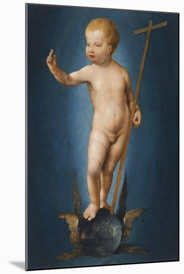 The Infant Christ on the Orb of the World, Ca 1530-Joos Van Cleve-Mounted Giclee Print