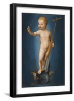 The Infant Christ on the Orb of the World, Ca 1530-Joos Van Cleve-Framed Giclee Print