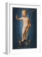 The Infant Christ on the Orb of the World, Ca 1530-Joos Van Cleve-Framed Giclee Print