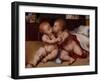 The Infant Christ with the Infant St John the Baptist-Quentin Massys or Metsys-Framed Giclee Print