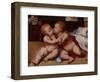 The Infant Christ with the Infant St John the Baptist-Quentin Massys or Metsys-Framed Giclee Print