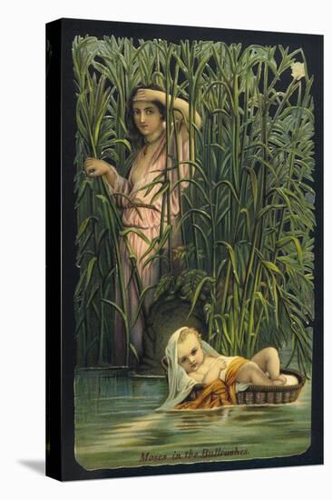 The Infant Moses is Cast Adrift Upon the Waters of the Nile-null-Stretched Canvas