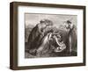 The Infant Moses Is Found in the Bulrushes on the River Bank by the Pharaoh's Daughter. from a 19th-null-Framed Giclee Print