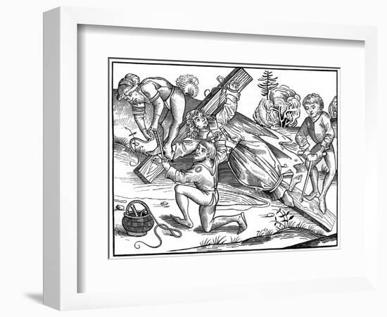 The Infant Richard of Pontoise Crucified by Jews, 1493-Pierre Wolgmuth-Framed Giclee Print