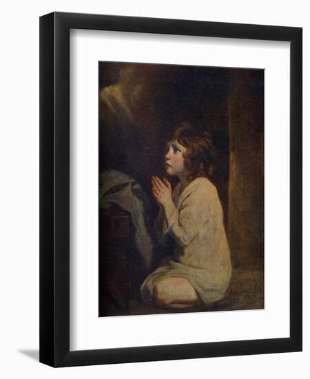 The Infant Samuel, C1776-Joshua Reynolds-Framed Giclee Print