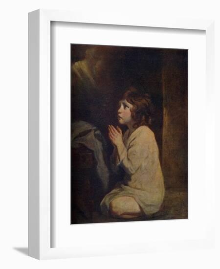 The Infant Samuel, C1776-Joshua Reynolds-Framed Giclee Print