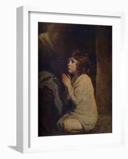 The Infant Samuel, C1776-Joshua Reynolds-Framed Giclee Print