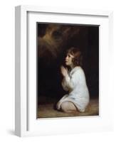 The Infant Samuel Praying by Joshua Reynolds-null-Framed Photographic Print