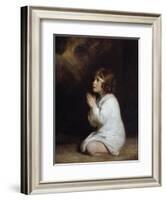 The Infant Samuel Praying by Joshua Reynolds-null-Framed Photographic Print