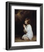 The Infant Samuel Praying by Joshua Reynolds-null-Framed Photographic Print