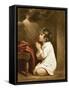 The Infant Samuel-Sir Joshua Reynolds-Framed Stretched Canvas