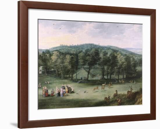 The Infanta Isabel Clara Eugenia in The Park at Mariemont-Pieter Bruegel the Elder-Framed Premium Giclee Print