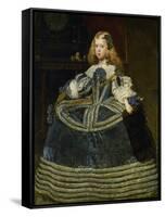 The Infanta Margarita Teresa (1651-1673) in a Blue Dress-Diego Velazquez-Framed Stretched Canvas
